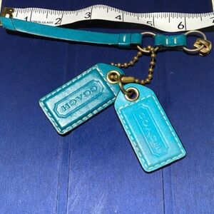 COACH Key Fob Bag Charm Keychain Hang Tag Zipper Pull 2.75” L Charms